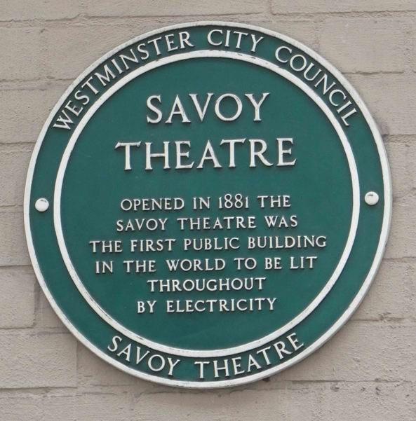Savoy Hotel Plaque