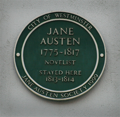 Jane Austen Plaque