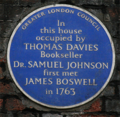 Samuel Johnson Plaque